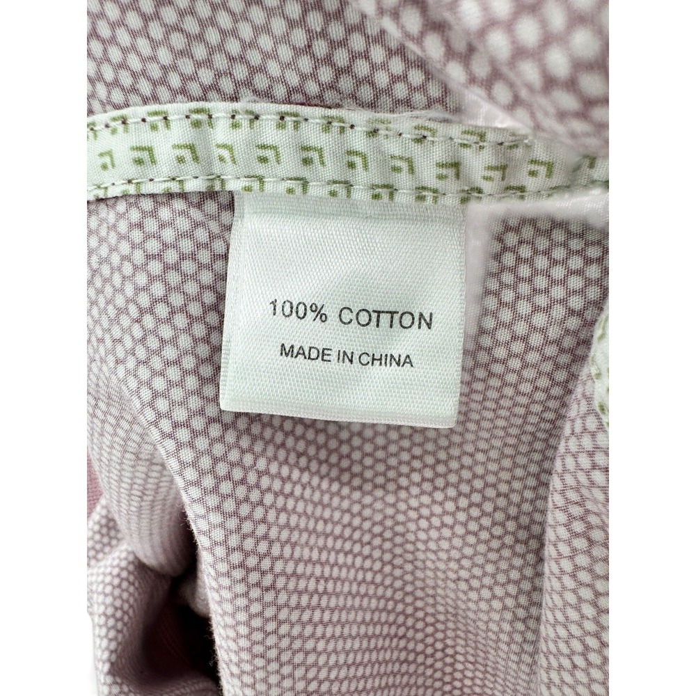 Trovata Shirt Dress M Burgundy Mini Button Front Boho Preppy Cotton Casual - Picture 9 of 11